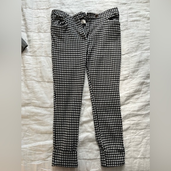 Anthropologie Crop Flare Gingham - Picture 1 of 3